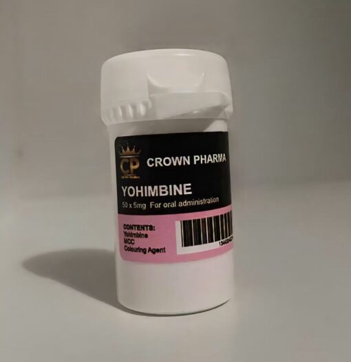 Yohimbine 5mg x 50 tablets (Crown Pharma)