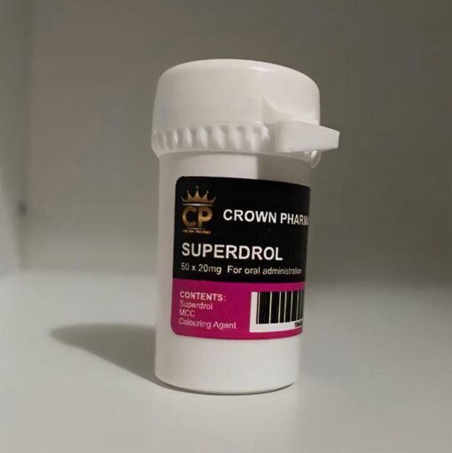 Superdrol 20mg x 50 tablets (Crown Pharma)
