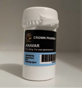 Anavar 20mg x 50 tablets (Crown Pharma)
